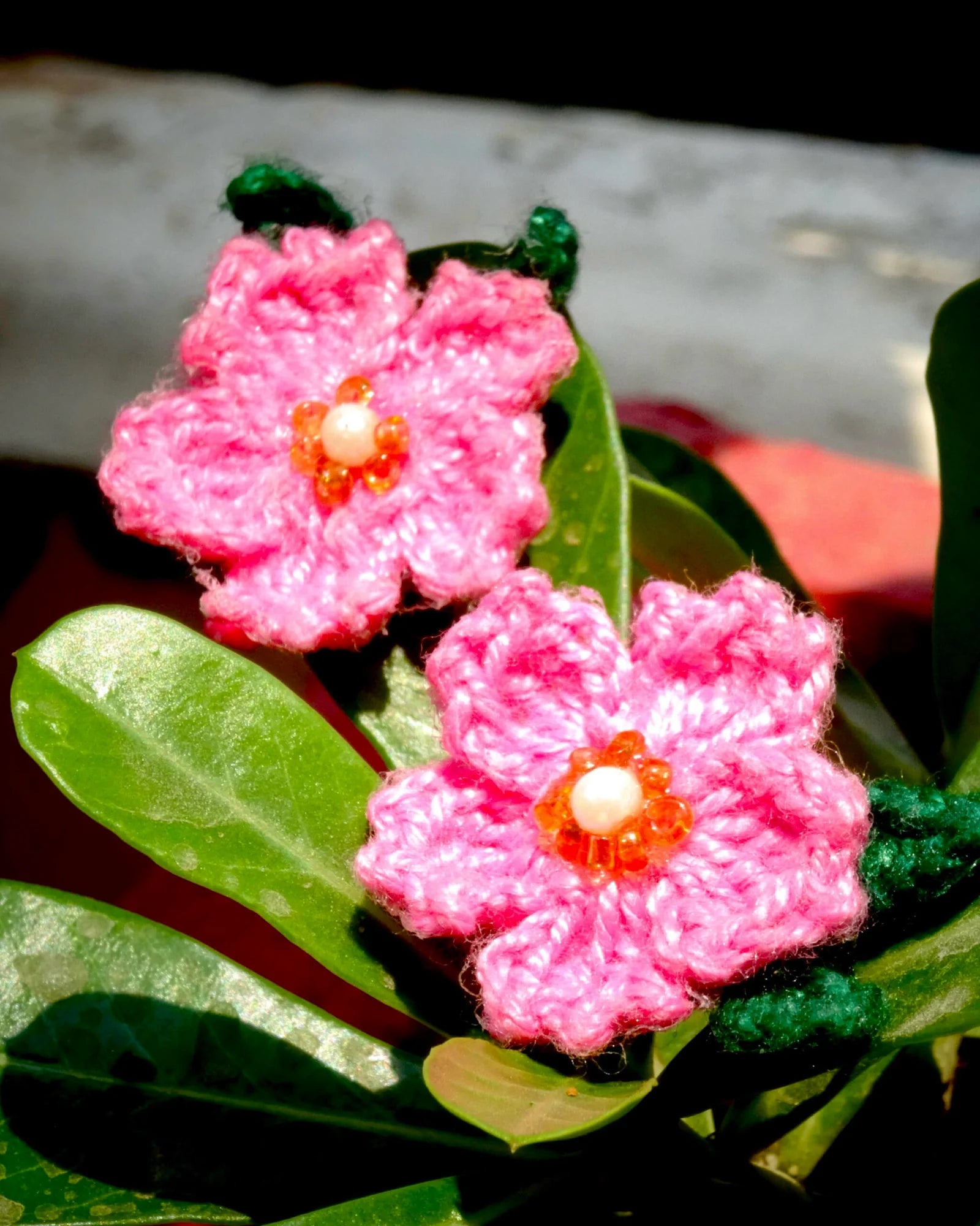 Pink Posy Studs