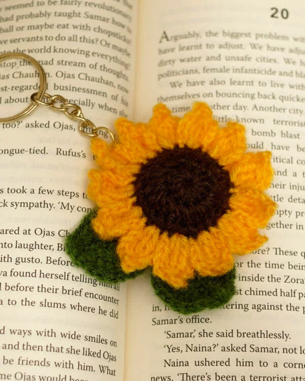 Radiant Sunflower Keychain